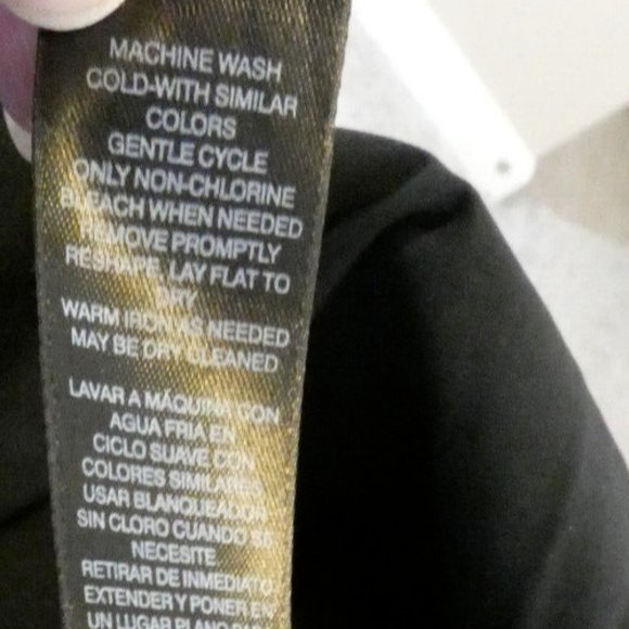 WHBM Dress size 8 Black Glitter Accent Sleeveless Shift Business Office Party - Picture 10 of 11